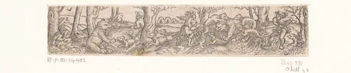 Berenjacht by Unknown, print, 1524-1562
