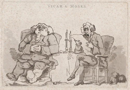 Vicar & Moses by Thomas Rowlandson, print, 1786