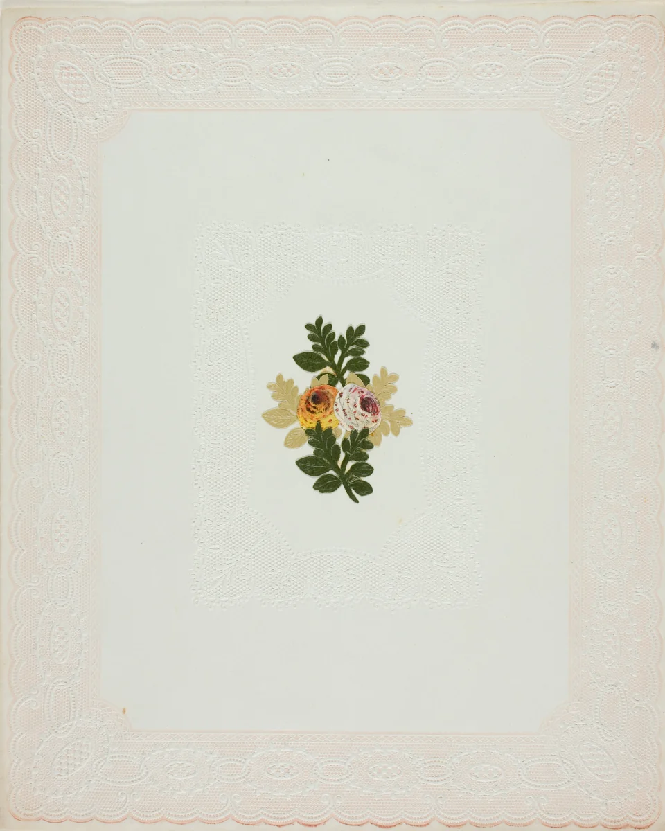 Untitled Valentine (Yellow and White Flowers) by Unknown Artist, other, 1845-1855