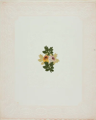 Untitled Valentine (Yellow and White Flowers) by Unknown Artist, other, 1845-1855