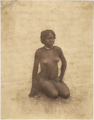Young Nuba Woman by Pierre Trémaux, photograph, 1853-1854