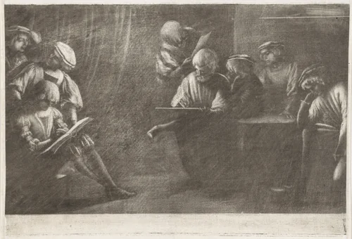 Tekenschool by anonymous, print, 1650-1727