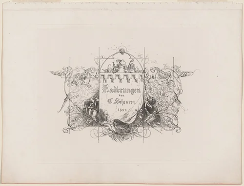Title Page by Caspar Johann Nepomuk Scheuren, portfolio, 1842