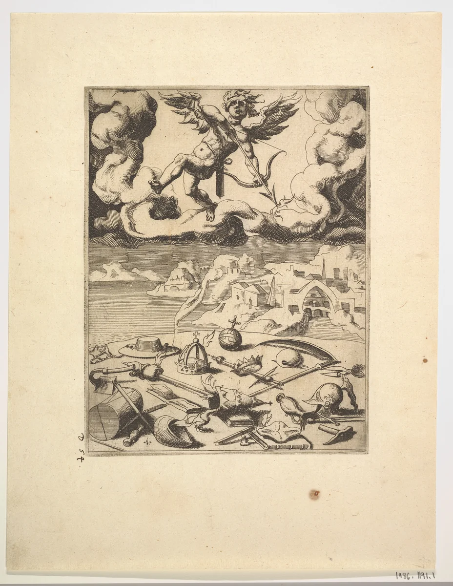 The Triumph of Love from The Triumphs of Petrarch by Dirck Volckertsz. Coornhert, print, 1543-1553
