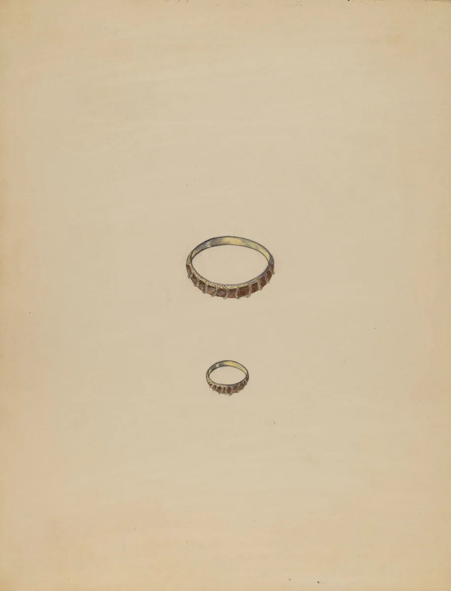 Ring by American 20th Century, index of american design, 1935-1942