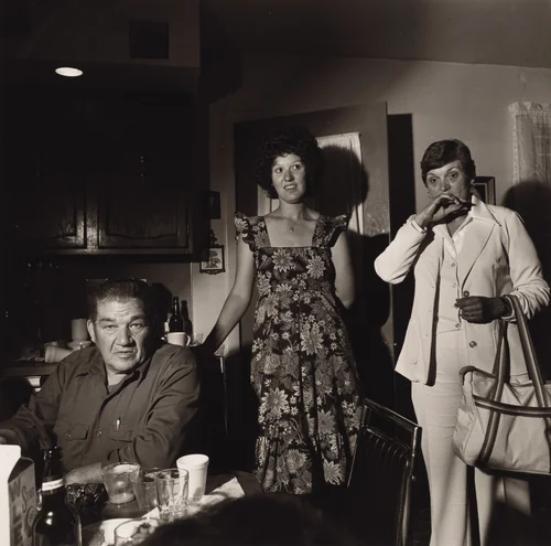 Miller-Sabatine Graduation Party, Martins Creek, Pennsylvania by Larry Fink, photograph, 1977