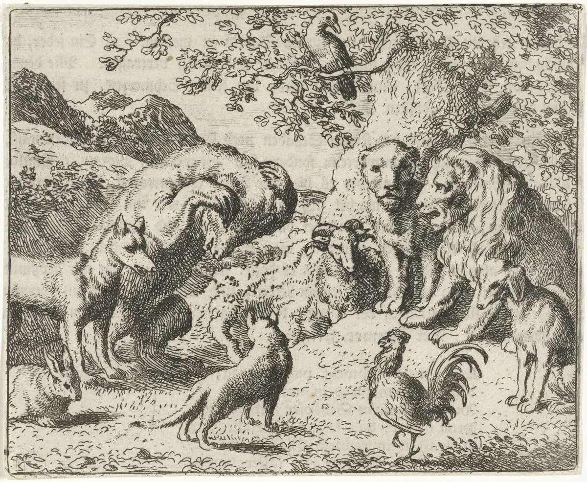 Beklag van Bruun de beer by Allaert van Everdingen, print, 1665-1675