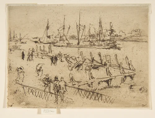 Little Dordrecht by James McNeill Whistler, print, 1885-1886