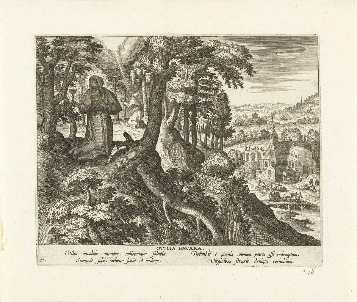 Odilia van de Elzas by Unknown, print, 1570-1618