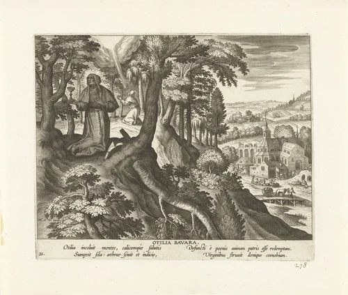 Odilia van de Elzas by Unknown, print, 1570-1618