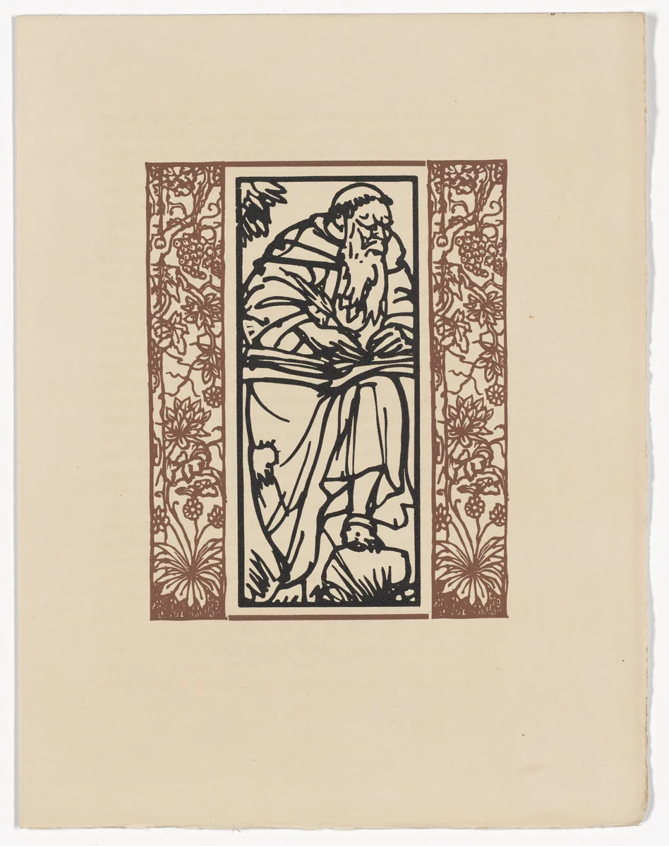 Plate (page 297) from Les Petites Fleurs de St. François (The Little Flowers of St. Francis) by Émile Bernard, illustrated book, 1928