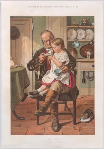 Too Hot, from "Illustrated London News" by James Collinson, print, 1863