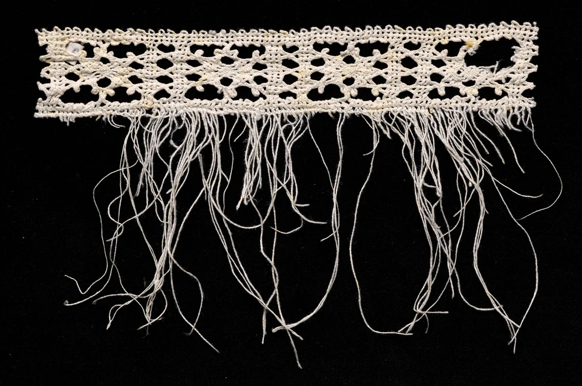 Bobbin Lace Insertion with Fringe by Unknown, textile, 1540-1560
