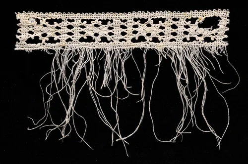 Bobbin Lace Insertion with Fringe by Unknown, textile, 1540-1560