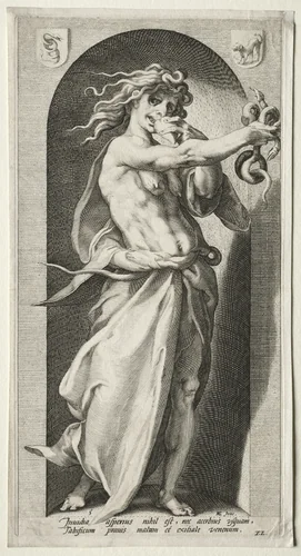 Envy by Jacob Matham, print, 1593