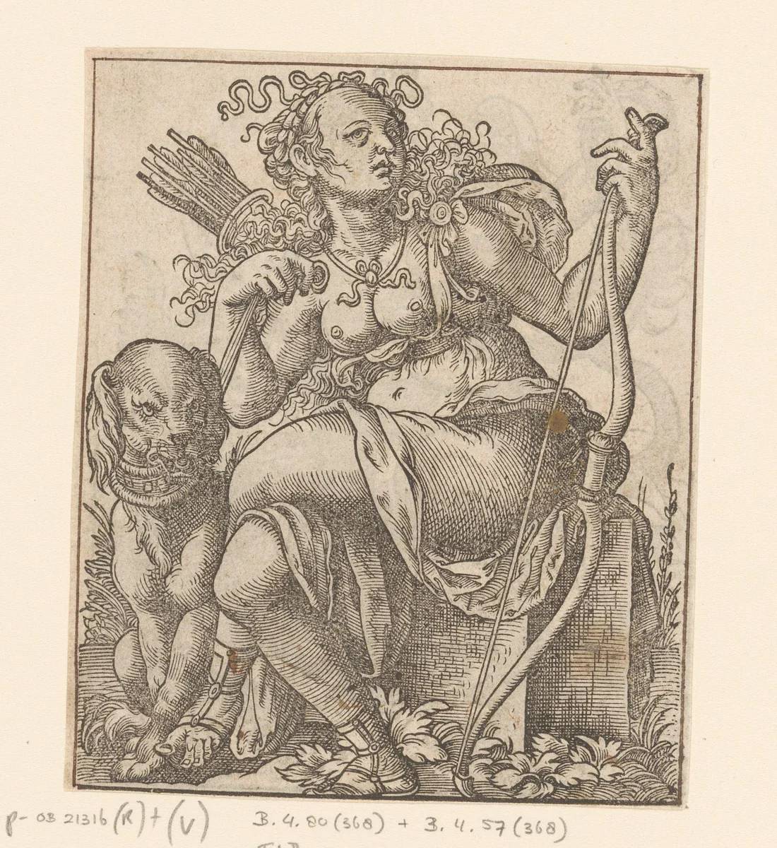 Diana by anonymous, print, 1580