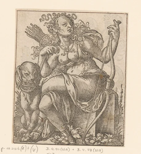 Diana by anonymous, print, 1580