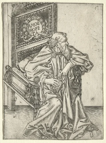 The Prophets: Amos by Baccio Baldini, print, 1470-1475