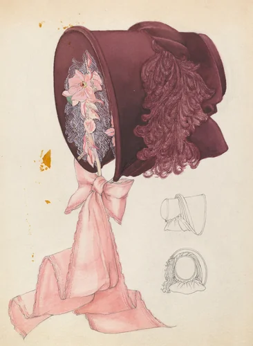 Bonnet by Rosalia Lane, index of american design, 1937