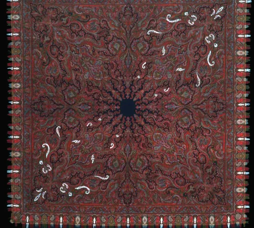 Square Shawl by Possibly France or Germany, Saxony, textile, 1870-1879