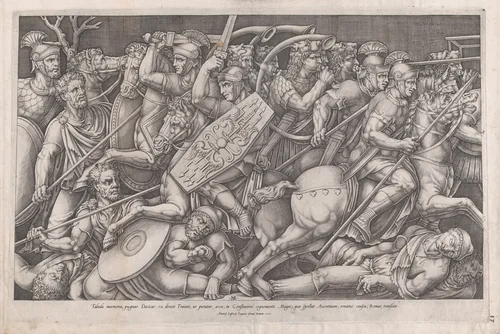 Daican War, from "Speculum Romanae Magnificentiae" by Nicolas Beatrizet, print, 1553
