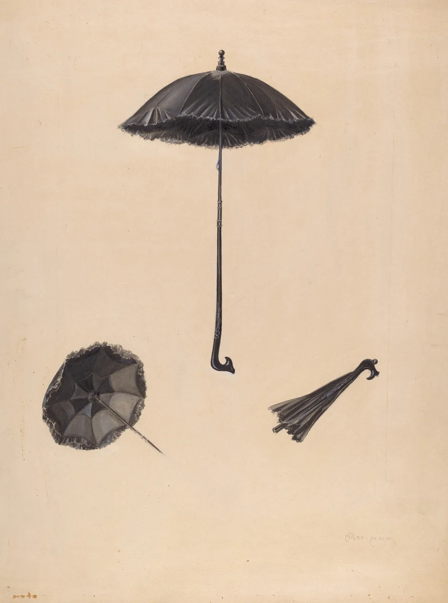 Parasol by Marie Alain, index of american design, 1938