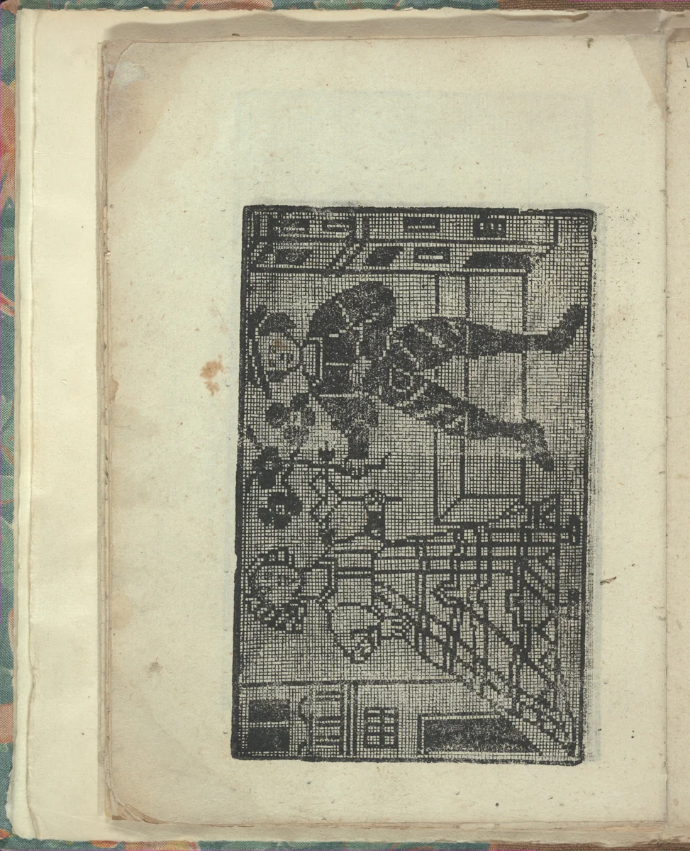 Opera Nova Universali intitulata Corona di racammi, page 22 (verso) by Giovanni Andrea Vavassore, book, 1530