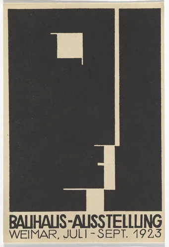 Bauhaus Ausstellung Weimar Juli - Sept 1923 by Herbert Bayer, design, 1923