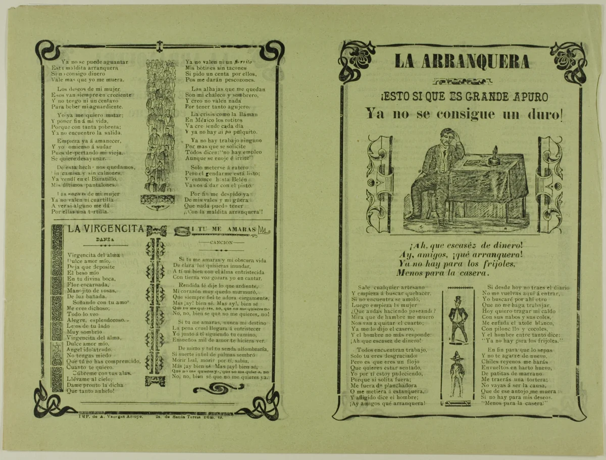 La arranquera (Poverty) by José Guadalupe Posada
Manuel Manilla, print, 1850-1900