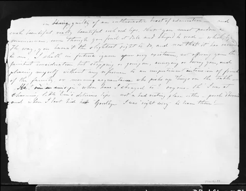 Last Page of Handwritten Journal (from Sketchbook) by James McNeill Whistler, artwork, 1854