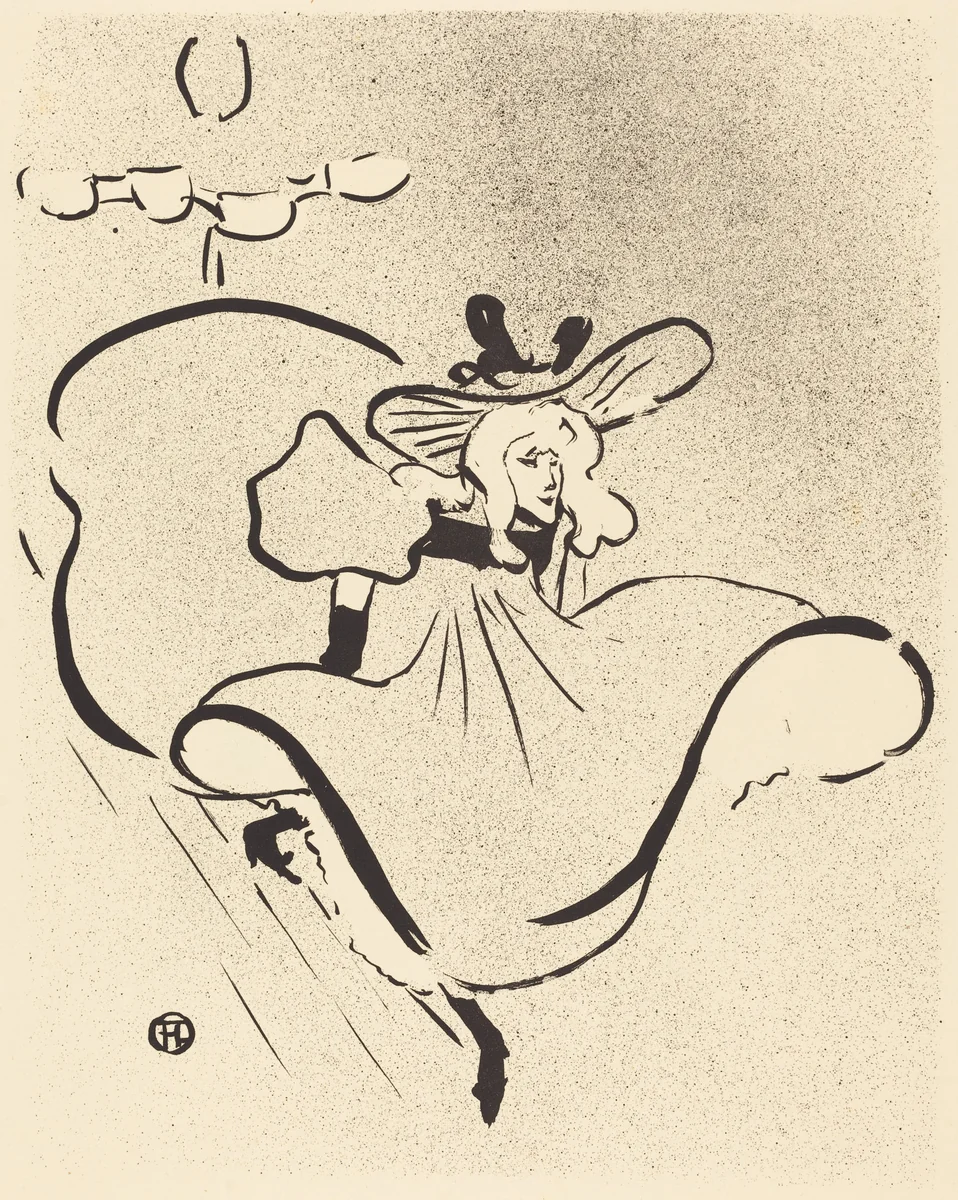 Jane Avril by Henri de Toulouse-Lautrec, portfolio, 1893