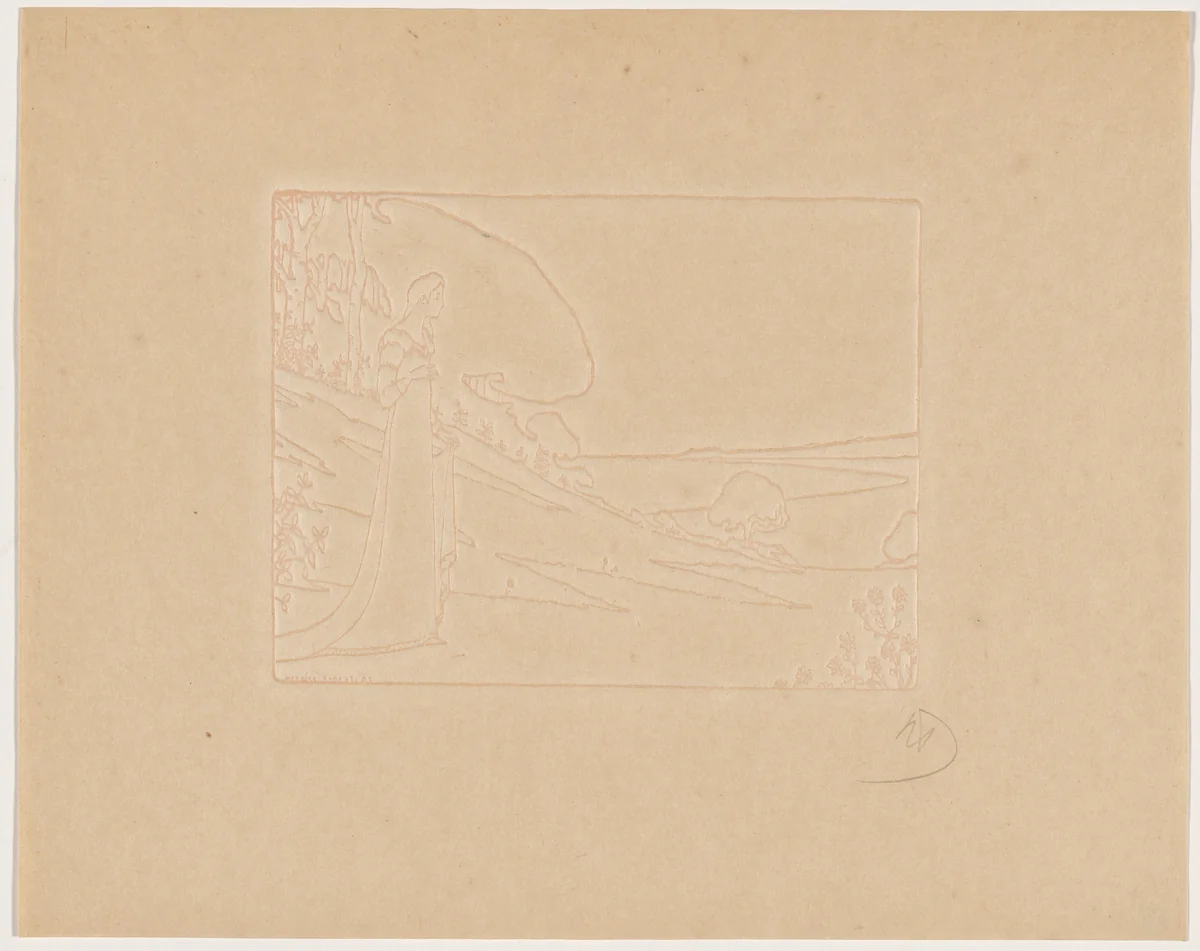 Carmosine (projet de programme) by Maurice Dumont, print, 1895