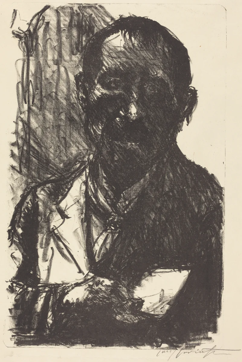 Selbstbildnis 1919 (Self-Portrait 1919) by Lovis Corinth, print, 1919