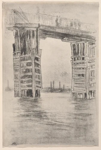 The Tall Bridge by James McNeill Whistler, print, 1878