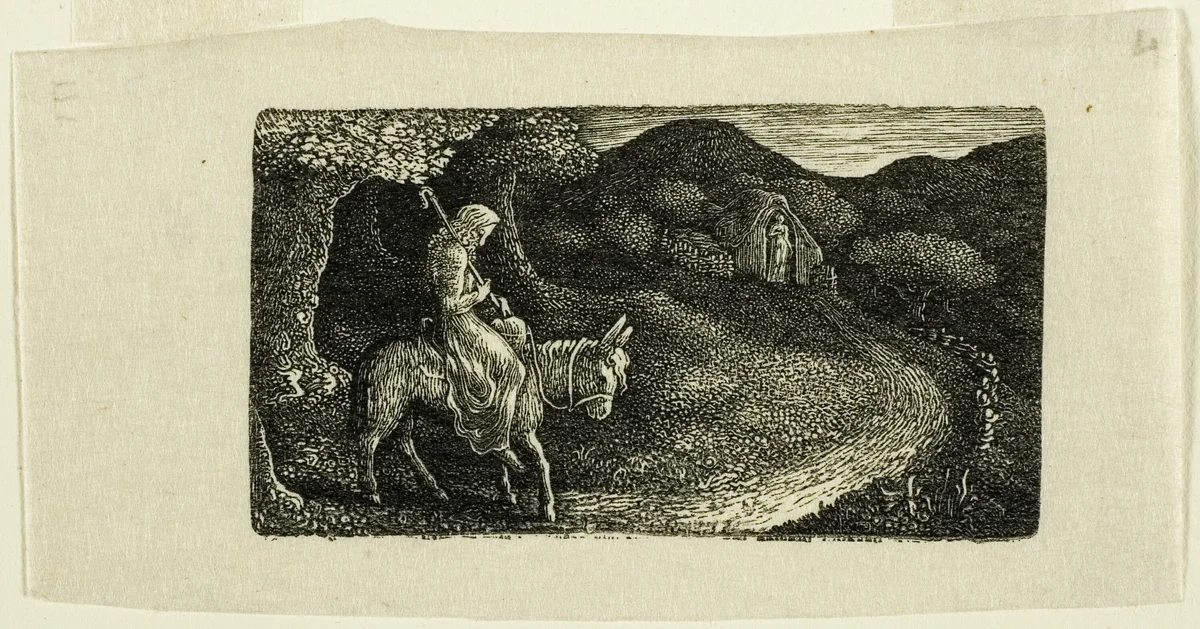 The Return Home by Edward Calvert, print, 1819-1883