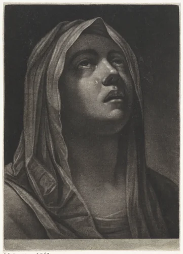 Mater Dolorosa by Wallerant Vaillant, print, 1658-1677
