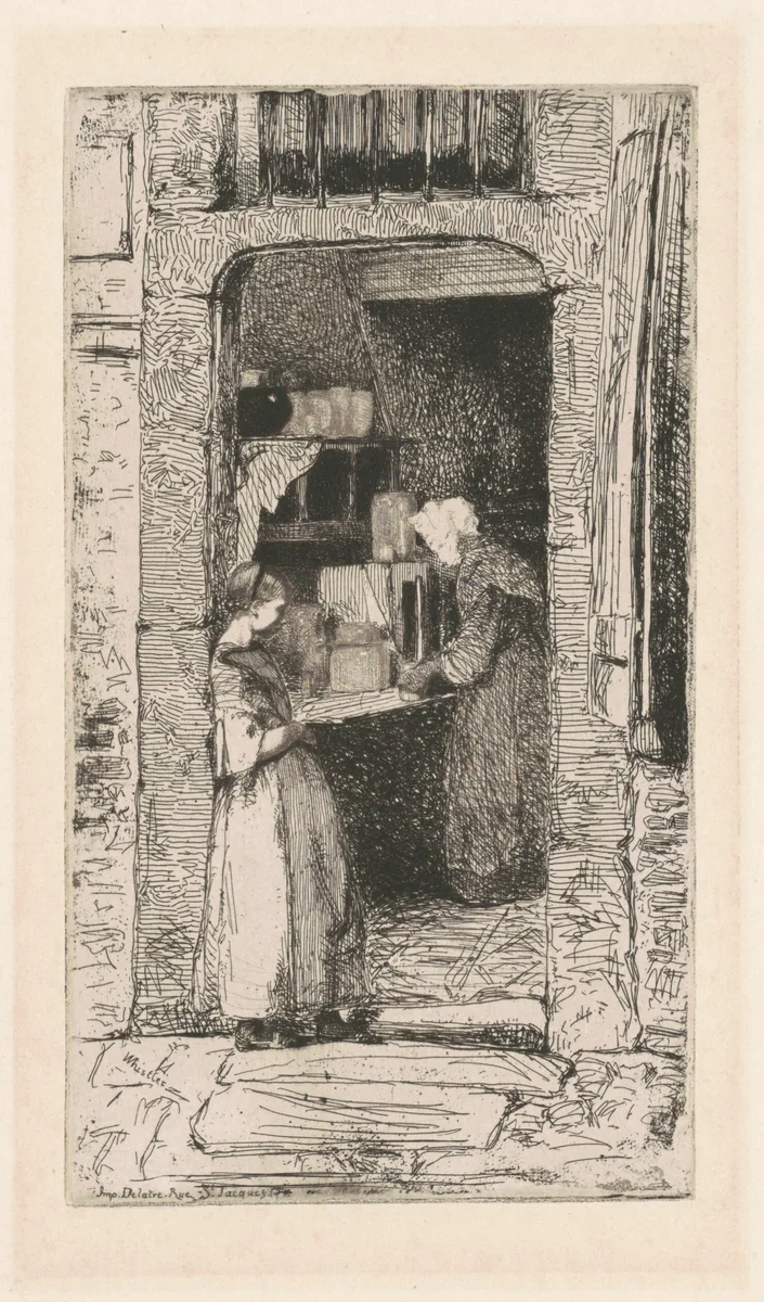La Marchande de Moutarde by James McNeill Whistler
Auguste Delâtre, print, 1858