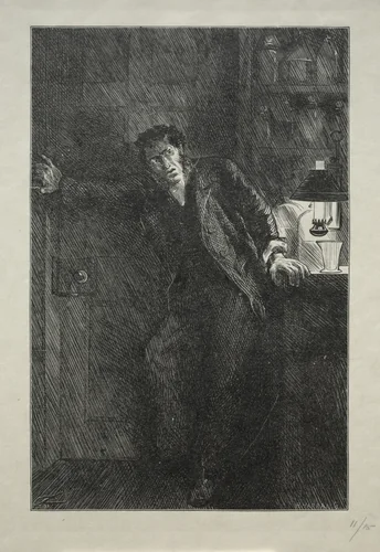 The Coat with the Fur Lining by Charles Samuel Keene, print, 1869