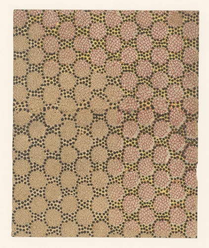 Blad met strooipatroon van puntenmotief by anonymous, other, 1750-1900