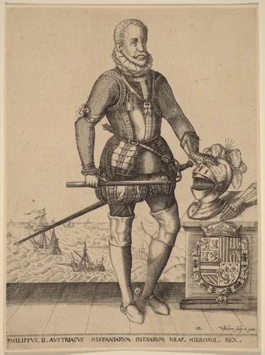 Philip II, King of Spain by Christoffel van Sichem, print, 1546-1624