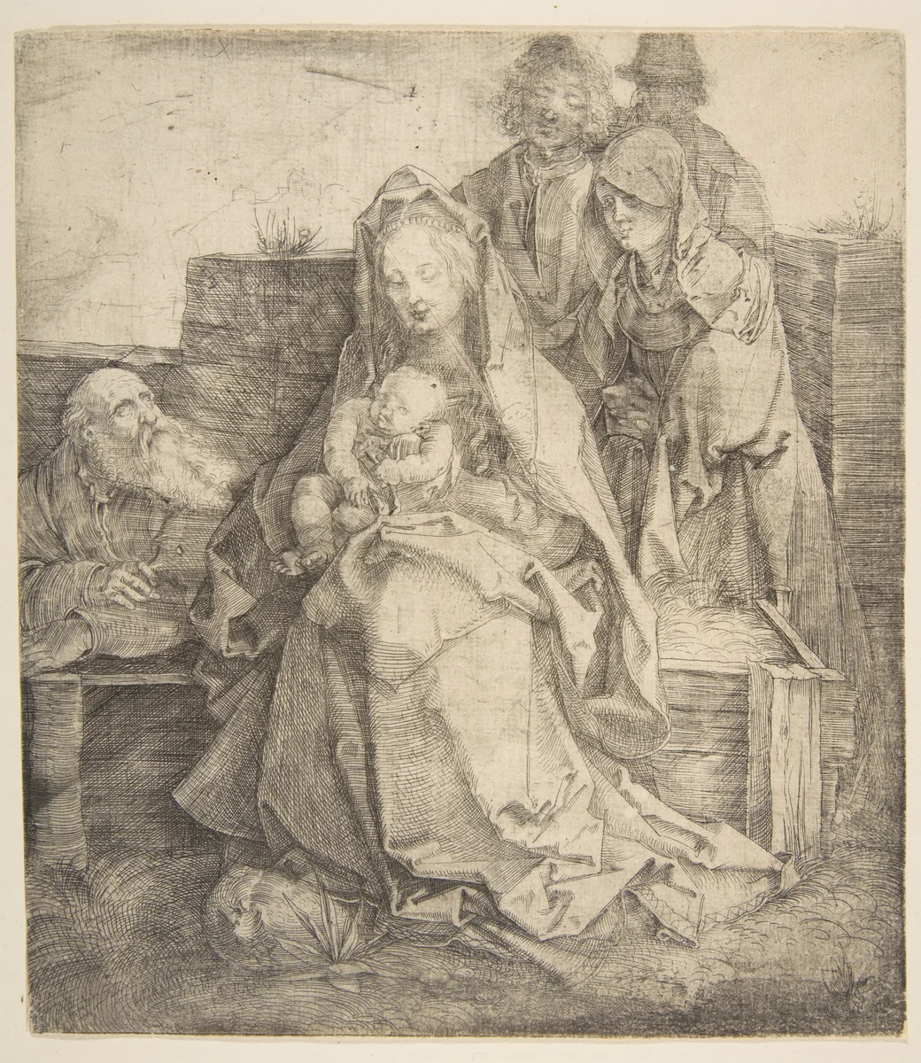 The Holy Family by Albrecht Dürer, print, 1512-1513