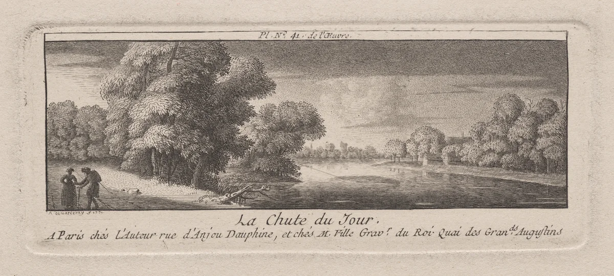 The Close of the Day by Antoine de Marcenay de Ghuy, print, 1771