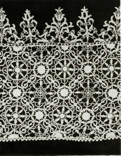 Border (From a Table Cover) by Italy, textile, 1590-1610