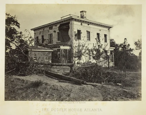 The Potter House Atlanta by George Barnard, photograph, 1864