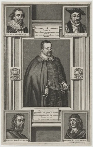 Sir Thomas Bodley, Founder of the Bodleian Library by Michael Burghers, print, 1640-1723