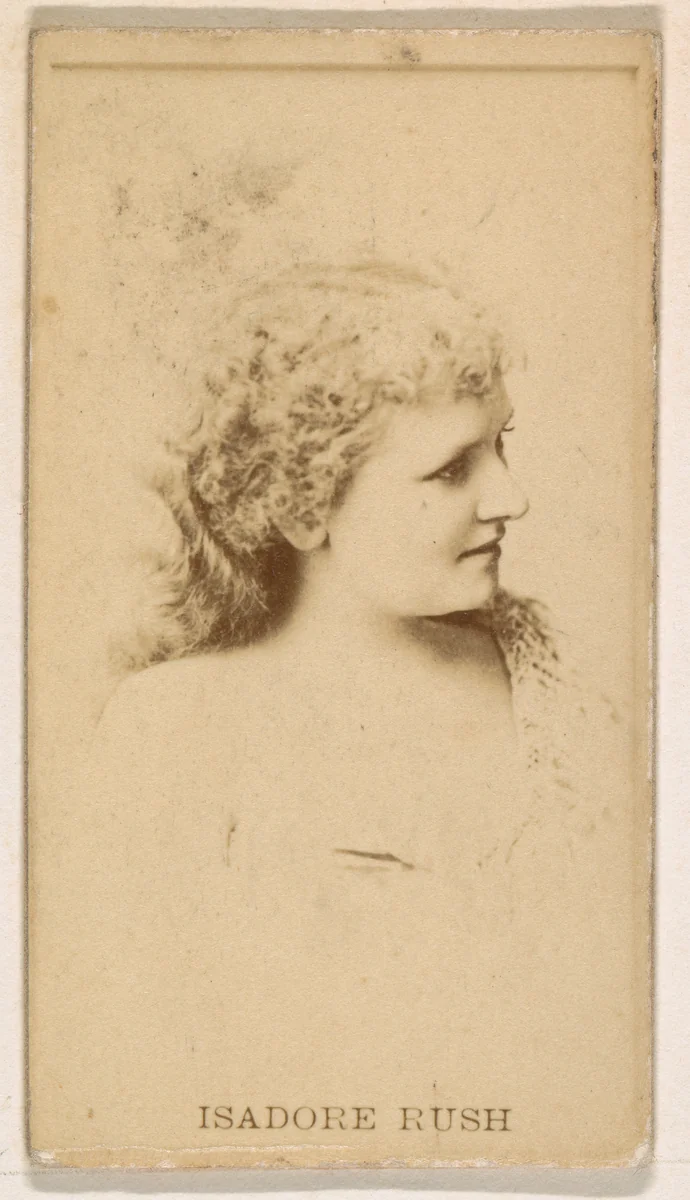 Isadore Rush, from the Actresses series (N245) issued by Kinney Brothers to promote Sweet Caporal Cigarettes by Kinney Brothers Tobacco Company, photograph, 1890