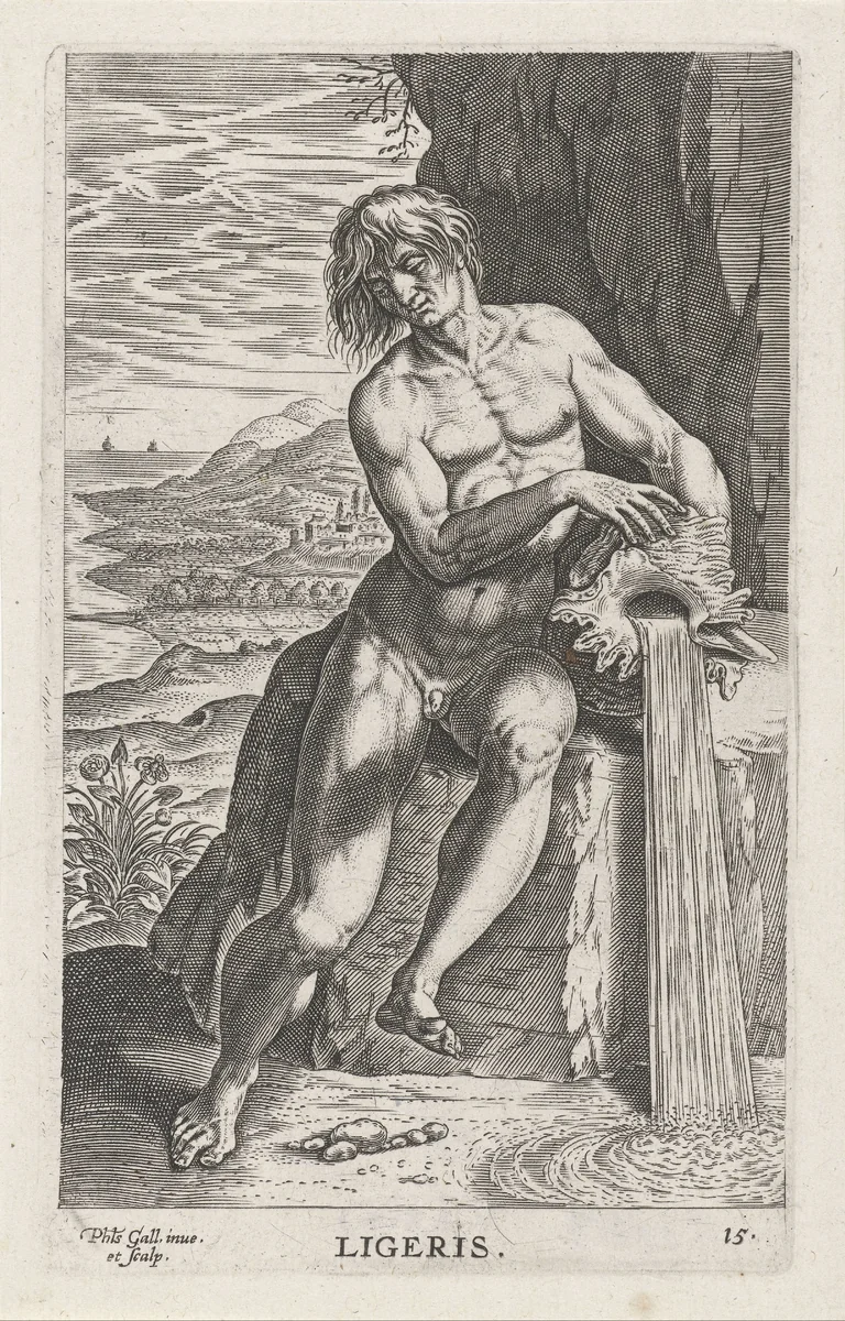 Riviergod Ligeris by Unknown, print, 1586