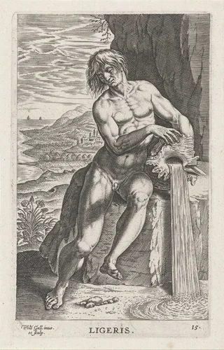 Riviergod Ligeris by Unknown, print, 1586
