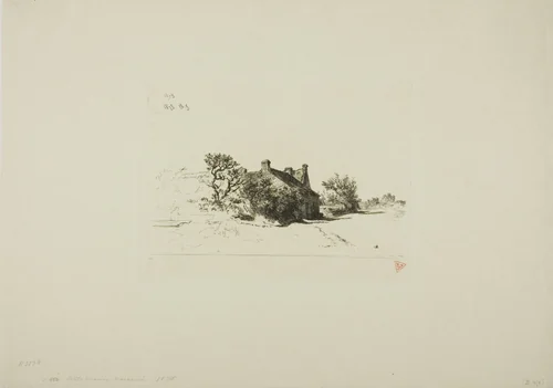 The Little Houses, Kercassier by Charles-Émile Jacque, print, 1870-1880