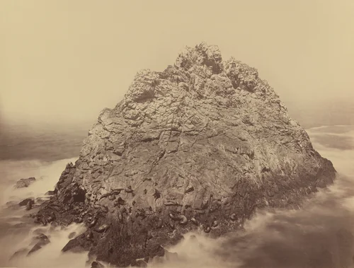 Sugar Loaf Island, Farallons by Carleton E. Watkins, photograph, 1868-1869